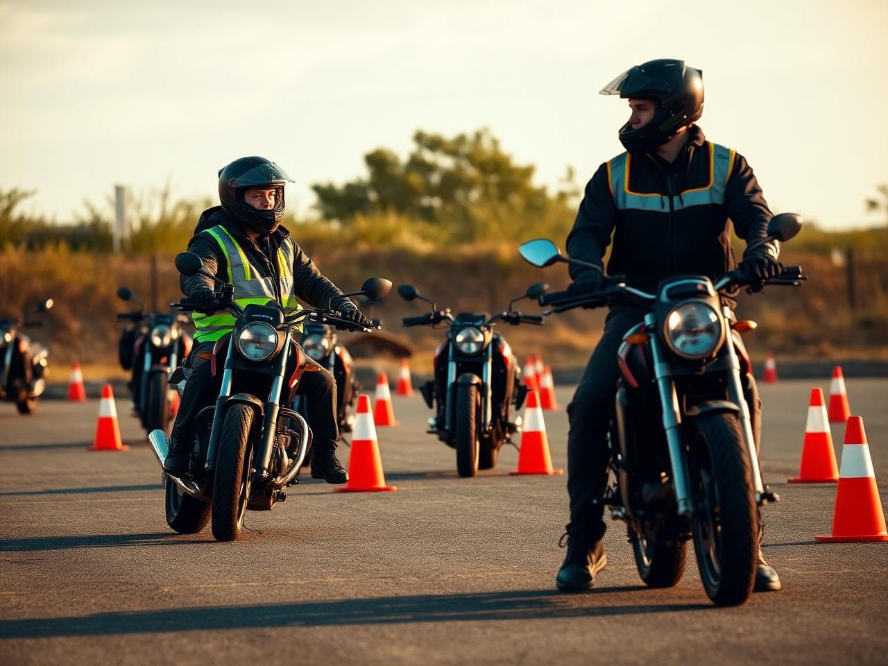 Bikers Academy training session in Ibadan